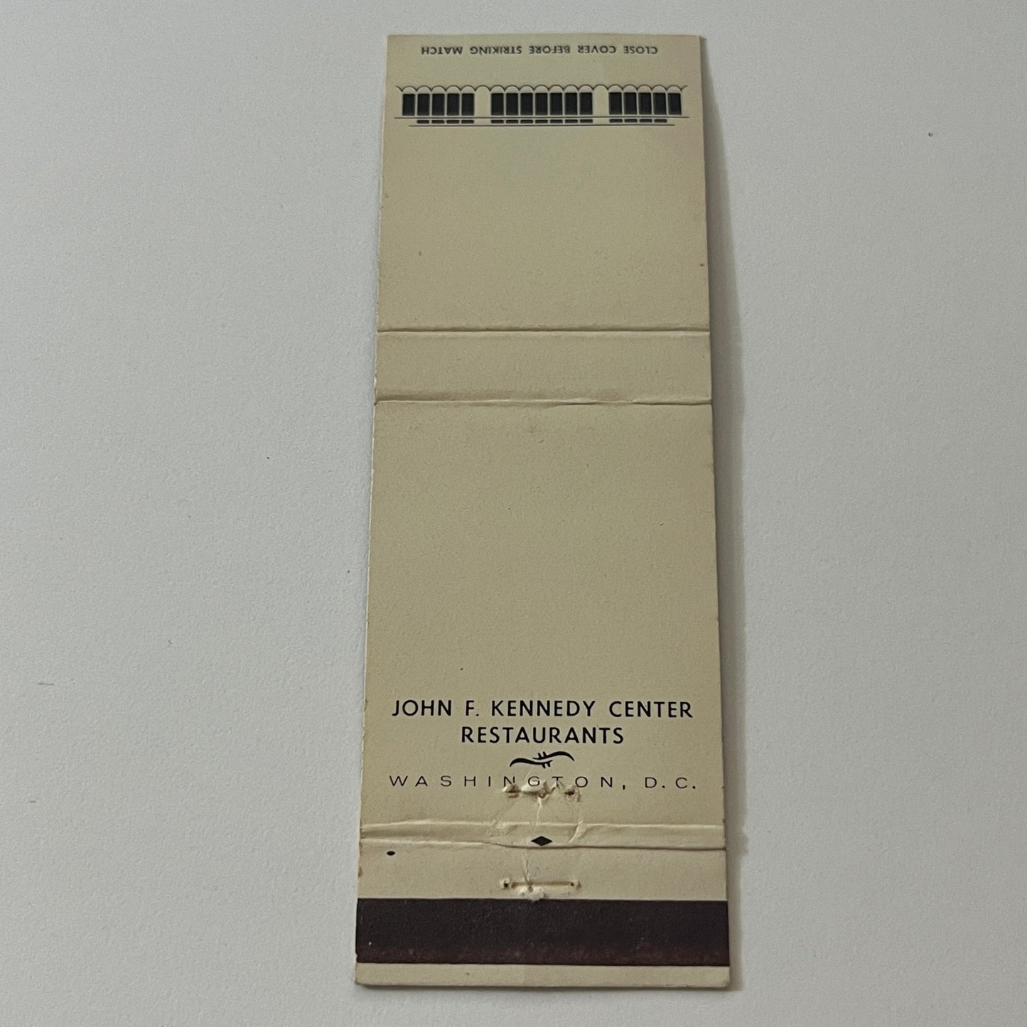 John F Kennedy Center Restaurants Washington DC Vintage Matchbook TB6-MB2-5