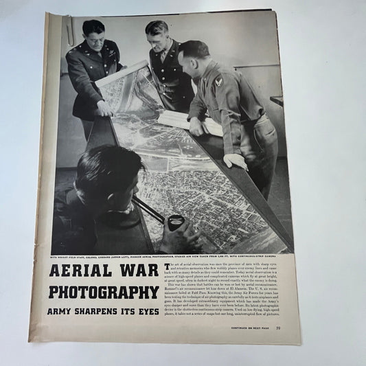 Aerial War Photography Col Goddard Wright Field 5 Pages 1940s WWII Article V30-1