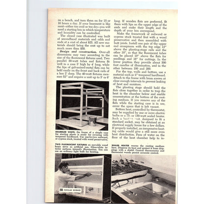 Gardening in the Wintertime W.O. Hawley R.F. Dowdle 2-Page 1955 Article AG1-4