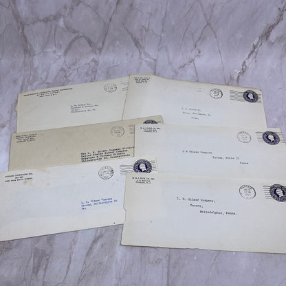 1950s Lot of L.H. Gilmer Co Tacony Philadelphia Postal Cover Envelopes TI5-E-22