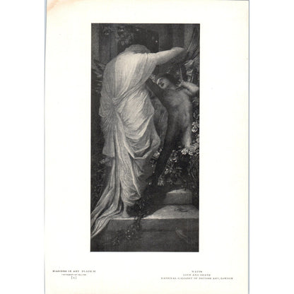 Love and Death - Watts c1905 Art Print D14