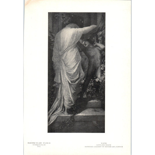 Love and Death - Watts c1905 Art Print D14
