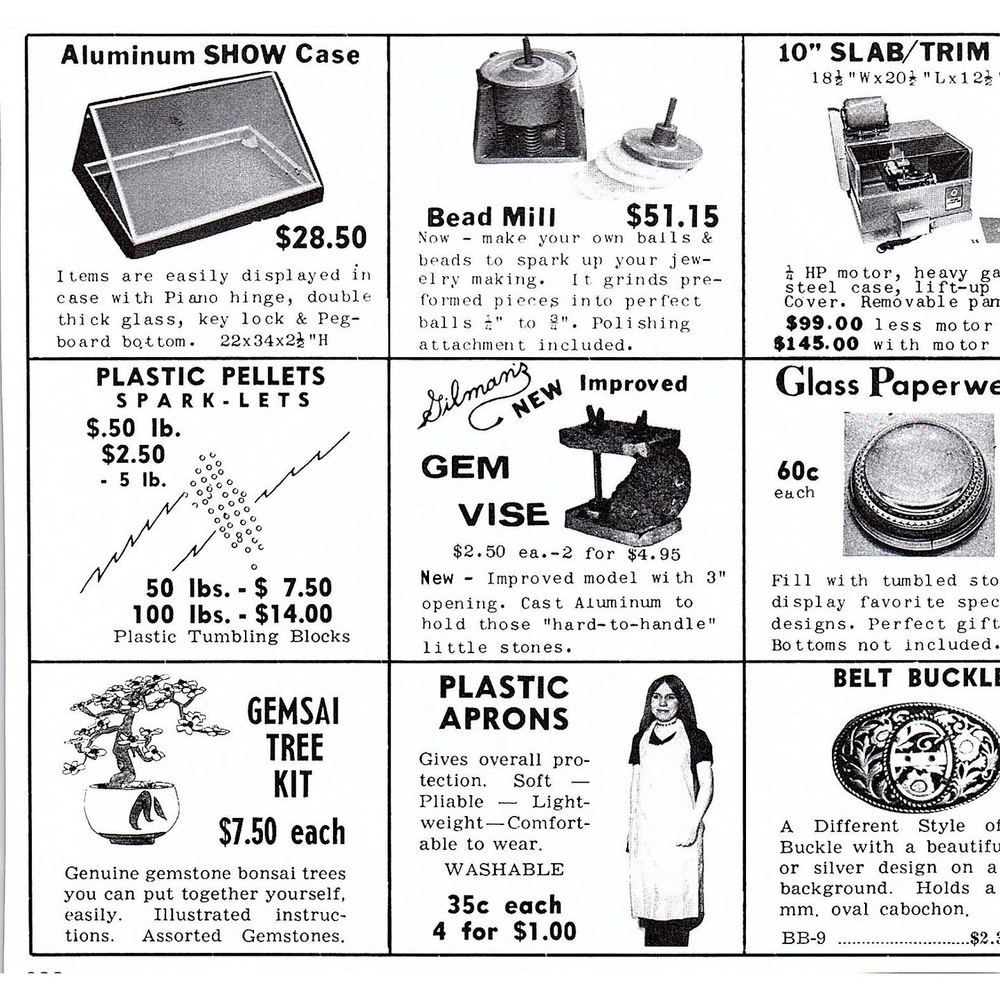 Arrow Profile Company Sapphire Faceting St. Clair Shores MI 1972 Ad AF8-H2