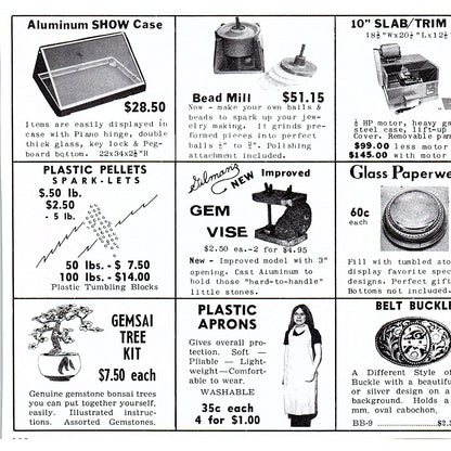 Arrow Profile Company Sapphire Faceting St. Clair Shores MI 1972 Ad AF8-H2