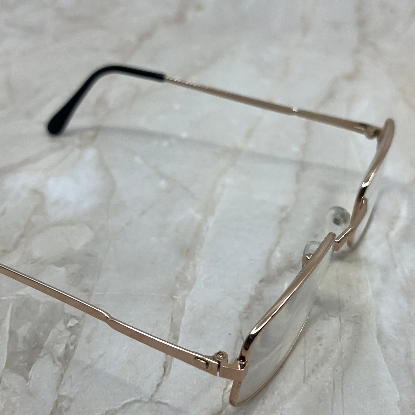 Rose Gold Tone Readers +1.75 Sunglasses Eyeglasses Frames TE9-G5-6