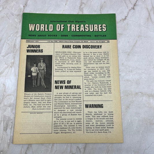 1979 Feb - International Club Digest World of Treasures Magazine Newsletter M16