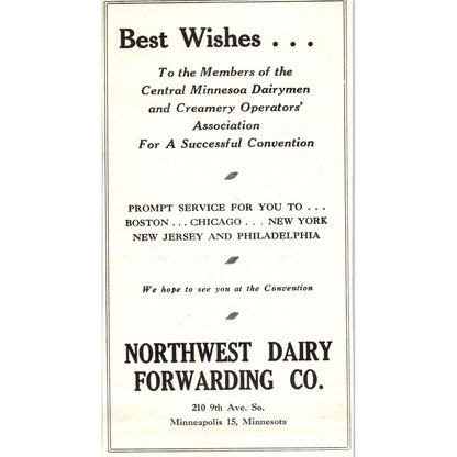North Western-Hanna Fuel Company, Northwest Dairy Forwarding Co 1953 Ad AE9-DC1