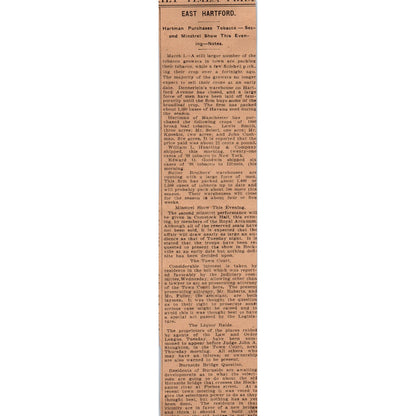 Madame Yale's Hair Tonic Brown, Thompson & Co Hartford 1901 Newspaper Ad AD8-H3