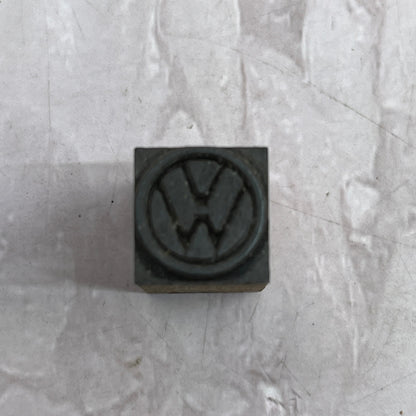 VW Volkswagen Logo Vintage Letterpress Printers Block Plate SF5-S