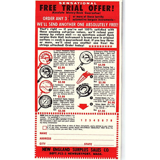 New England Surplus Sales Co Newburyport, MA 1955 Ad AF9-M2