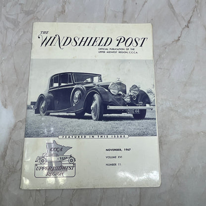 The Windshield Post Newsletter CCCA Upper Midwest Region Nov 1967 TI9-P3