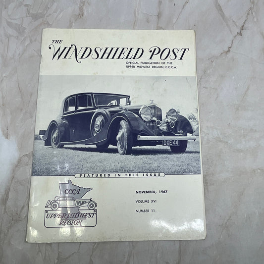 The Windshield Post Newsletter CCCA Upper Midwest Region Nov 1967 TI9-P3