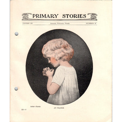 1928 Primary Stories Children's Bible Study King David Gives Up His Way AE9-X3