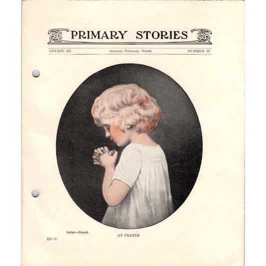 1928 Primary Stories Children's Bible Study King David Gives Up His Way AE9-X3