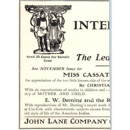 The Jarvie Shop Alpha Brass Candlestick Chicago IL c1905 Victorian Ad AE9-MA5