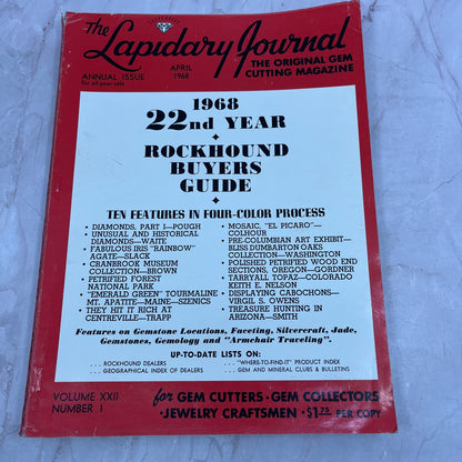 22nd Year Rockhound Buyers Guide - Lapidary Journal Magazine - Apr 1968 M28