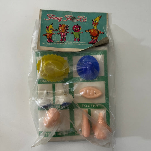 c1960 Toy Plastic Fancy Face Kit Potato Head Dimestore Toy NOS In Package TK3