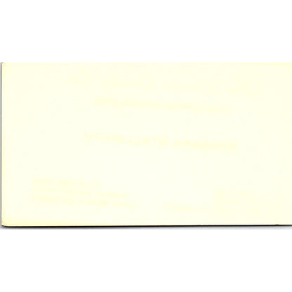 Mortensen's Danish Bakery Solvang CA Vintage Business Card SD9-B10