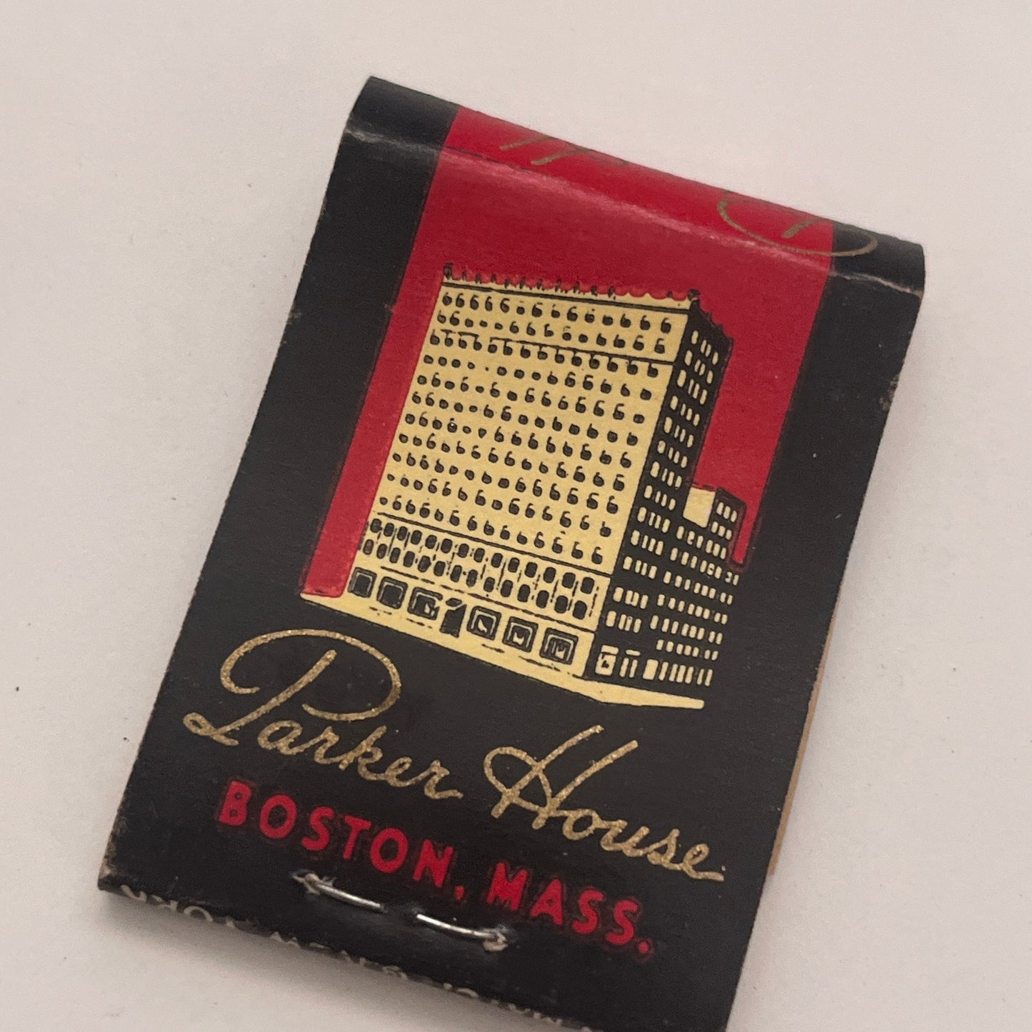 Parker House Boston MA Vintage Matchbook Cover TB8-MB2-4