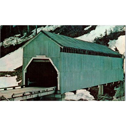 Texas Creek #393 Hyder Alaska's Only Covered Bridge Postcard PC2