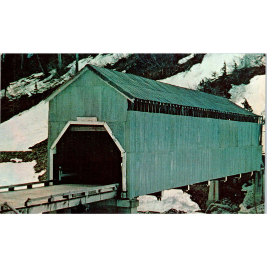 Texas Creek #393 Hyder Alaska's Only Covered Bridge Postcard PC2