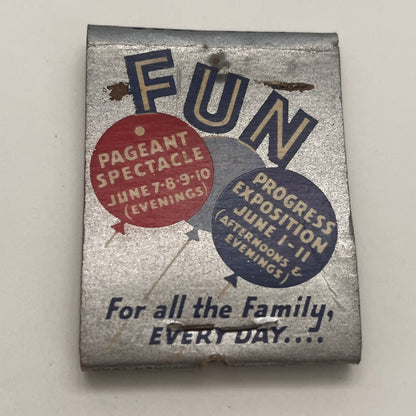 New Haven CT 300th Birthday Party Vintage Matchbook Cover TB8-MB2-4