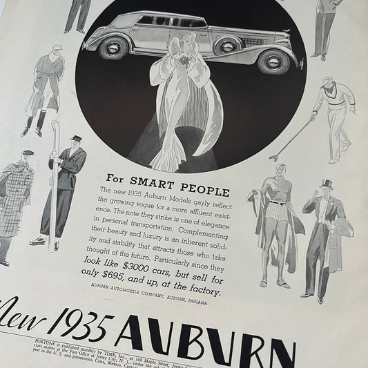 1935 Auburn Automobile Company Auburn Indiana 1935 Ad V1-5