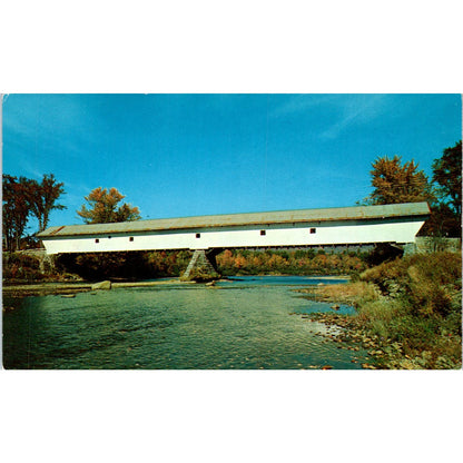 Conway Smith Bridge Saco River NH Covered Bridge Postcard PC4