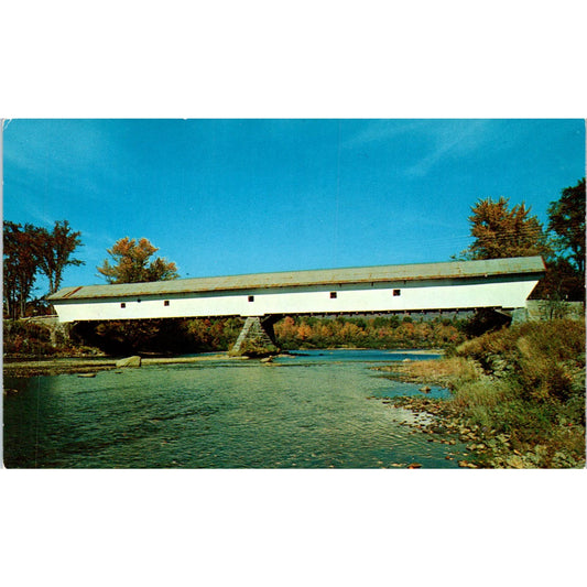 Conway Smith Bridge Saco River NH Covered Bridge Postcard PC4