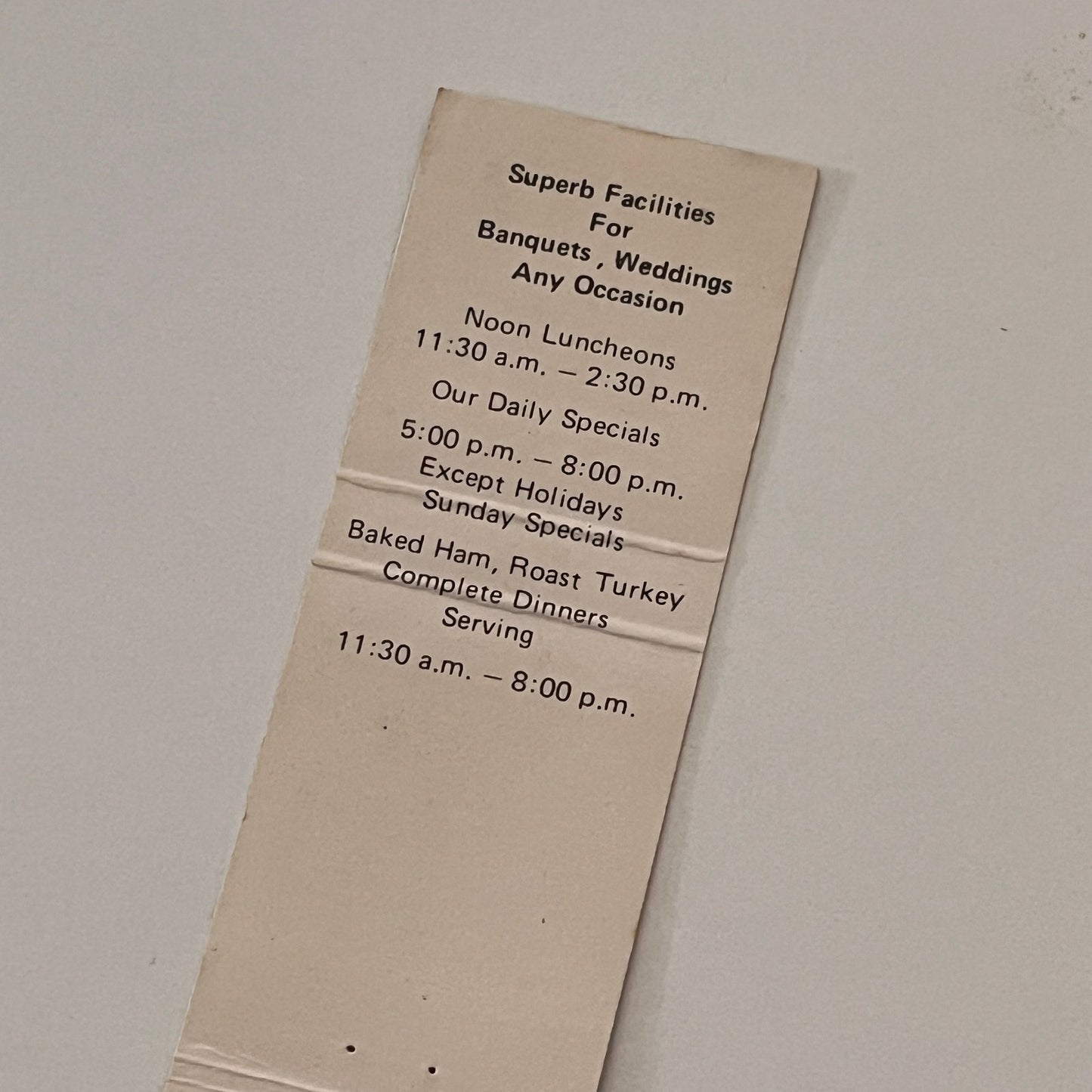 The Roxy Oshkosh WI Vintage Matchbook Cover TB6-MB2-2