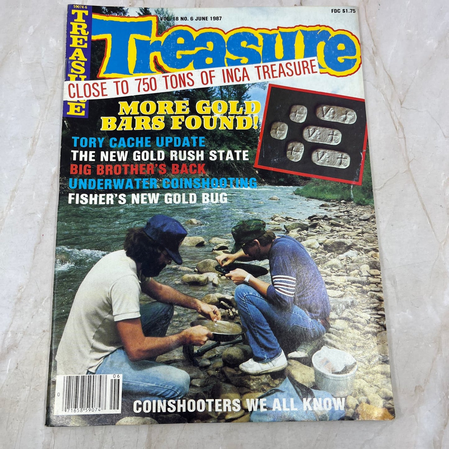 1987 June - Treasure Magazine - Treasure Hunting Metal Detecting Gold Coins M10
