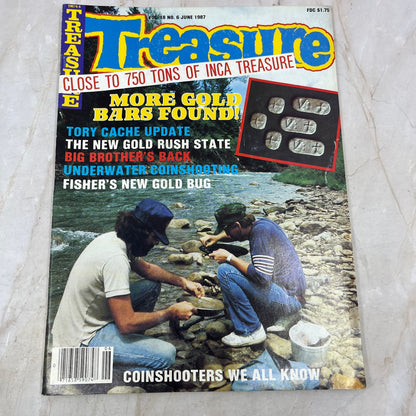 1987 June - Treasure Magazine - Treasure Hunting Metal Detecting Gold Coins M10