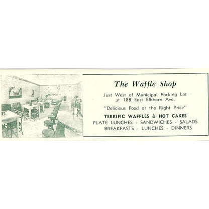 Louie-Ville Amusement Park Little Dipper Waffle Shop 1957 Estes Park CO AG4-M1