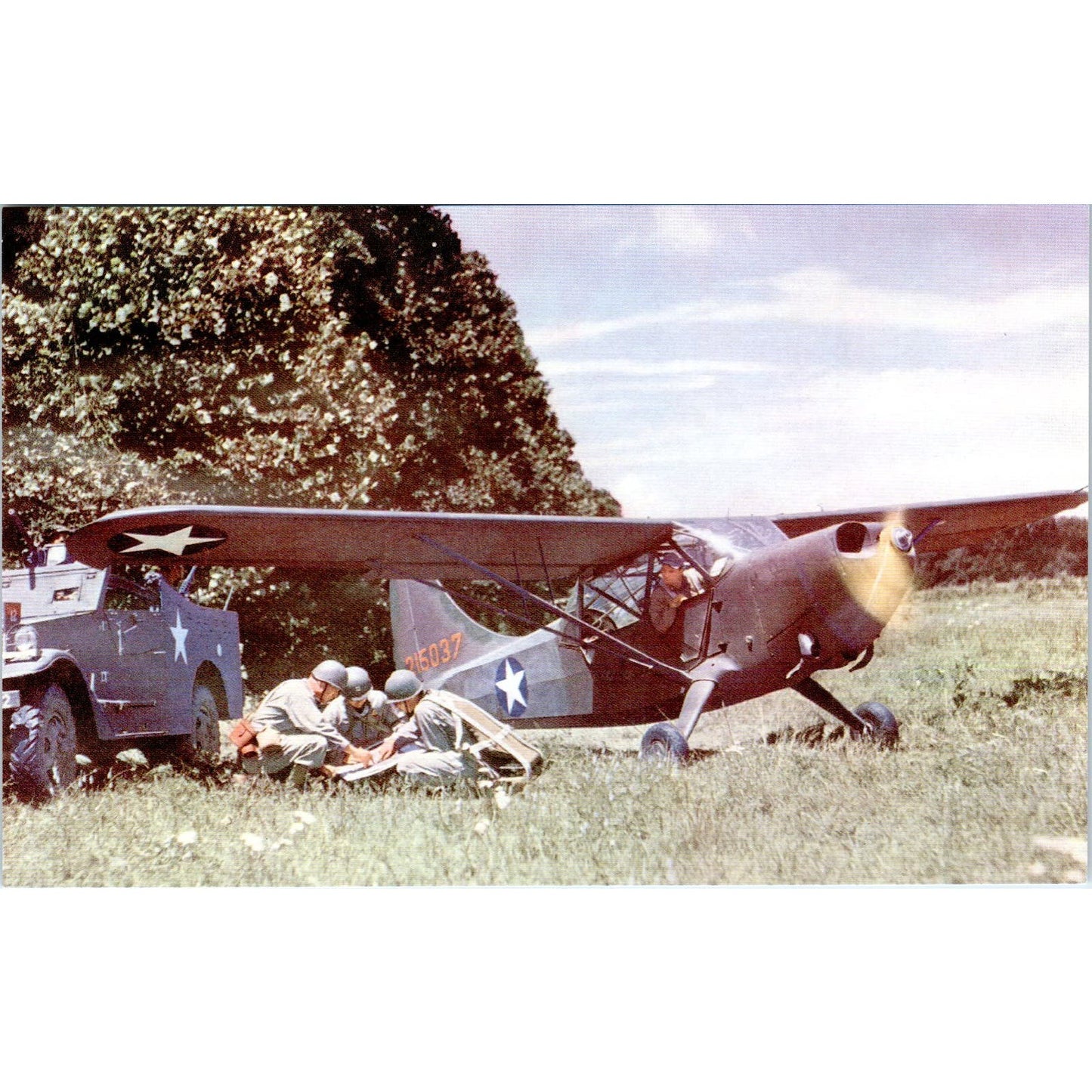 Stinson Sentinel Two Seat Flying Jeep Vintage Postcard PC19