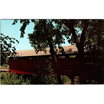 Kissing Bridge Iowa Covered Bridge Postcard PB12