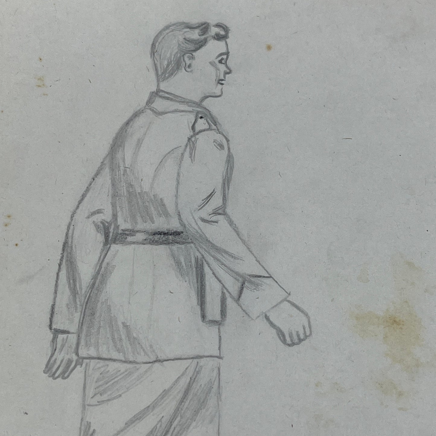 1940s Lot of 7 Art Student 7x10 Fashion Sketches & Studies Winifred Schutsky TC5