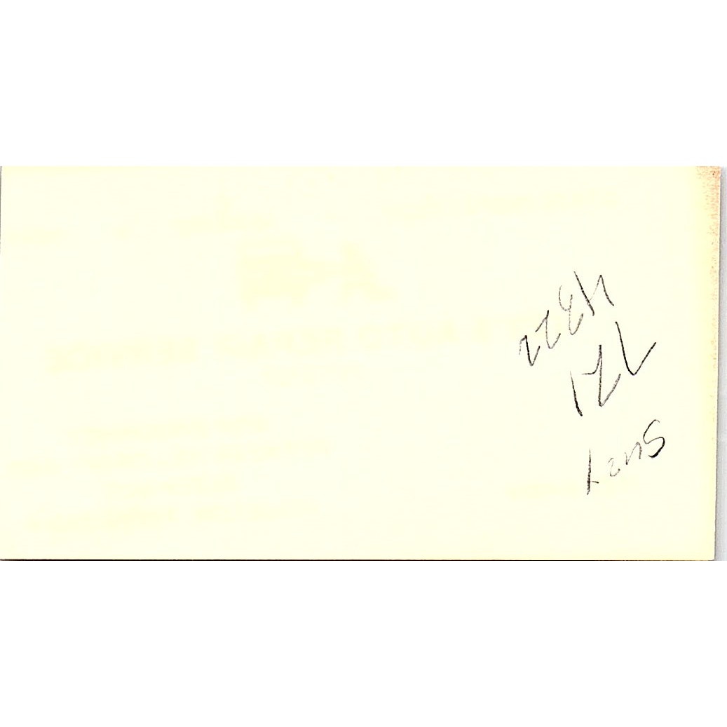 Itzy Kariv Itzy's Auto Repair Service Houston Vintage Business Card SE3-B13