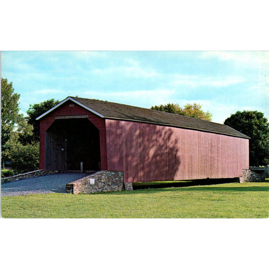 South Perkasie Bridge Bucks County Pennsylvania Covered Bridge Postcard PC1