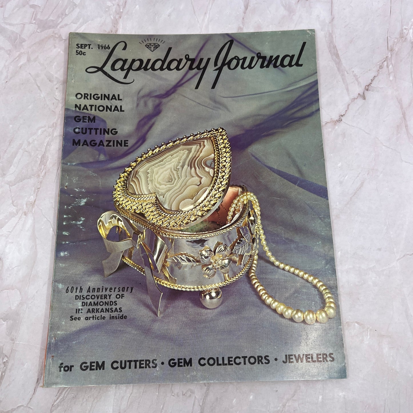 60th Anniversary Discovery Diamonds in Arkansas - Lapidary Journal Sep 1966 M24