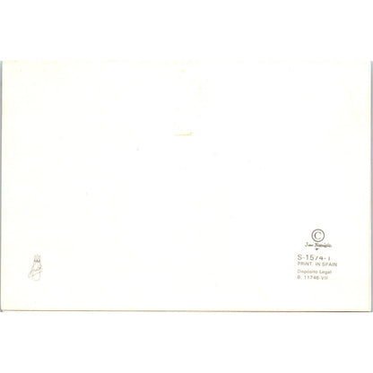 c1950 Ethnic Children Smoking Peace Pipe Danish Christmas Ferrandiz Card AE2