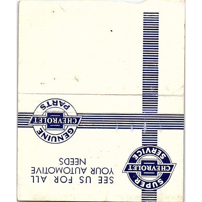 Hamilton Chevrolet Buick Chippewa Falls WI Vintage Large Matchbook Cover ML1-7