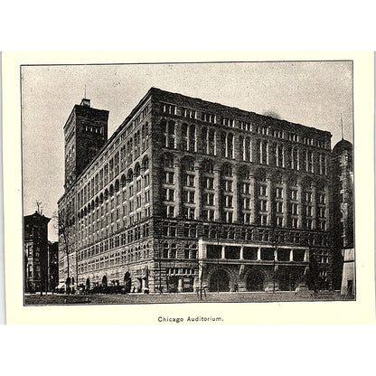 Chicago Auditorium 1892 Art Print AG2-9