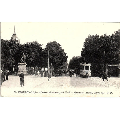 L'Avenue Grammont Cote Nord French Antique Postcard PE15