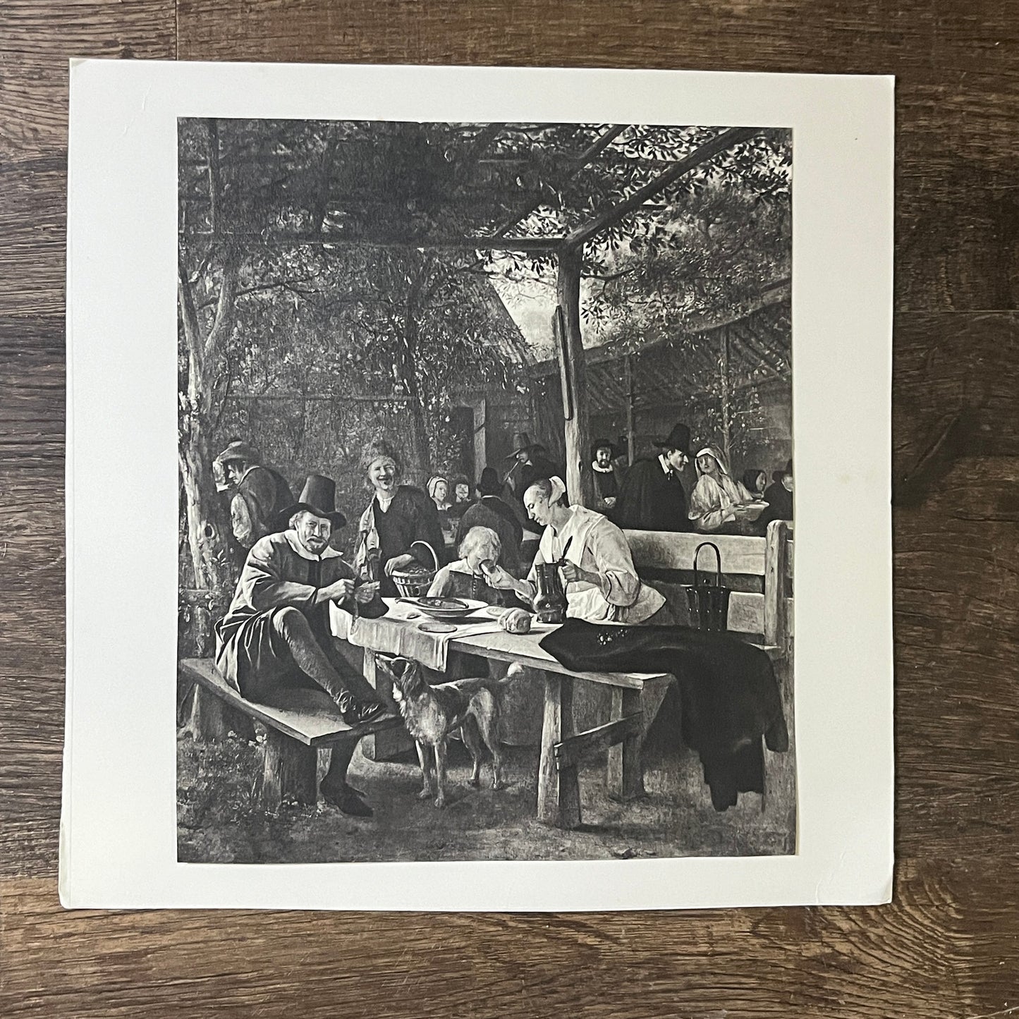 Jan Steen, Il Giardino Della Locanda Vintage Art Print 8x10 V5