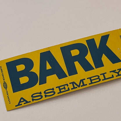 Bark Assembly Vintage Matchbook Cover TB6-MB2-2