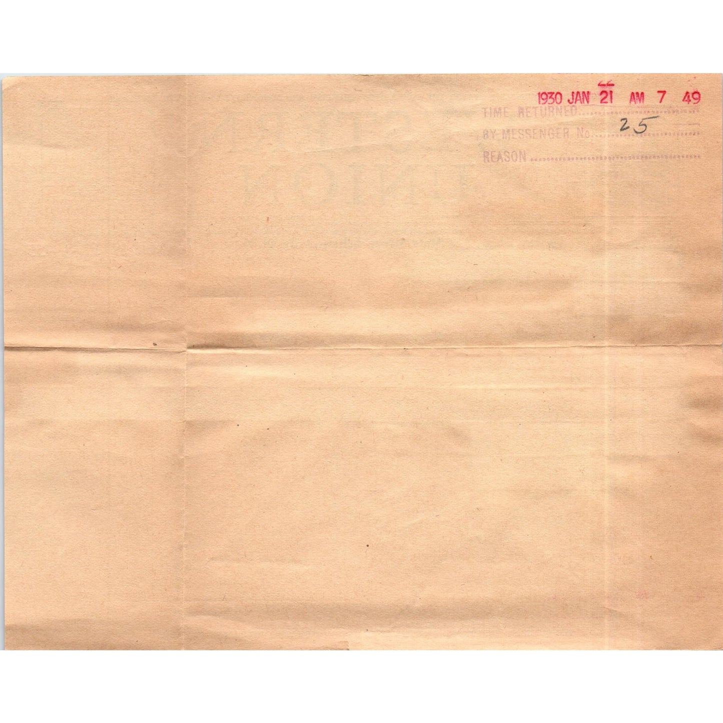 1930 Western Union Telegram George E. Searl Death Schenectady NY AE6