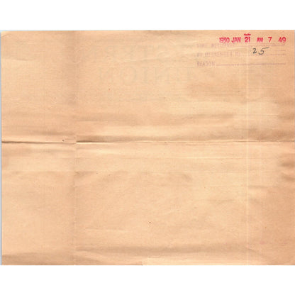 1930 Western Union Telegram George E. Searl Death Schenectady NY AE6