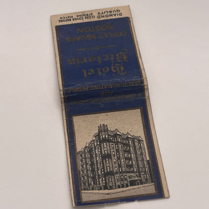 Hotel Victoria Copley Square Boston Vintage Matchbook Cover TB8-MB2-3