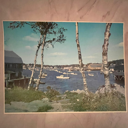 Boothbay Harbor, Maine ME - East Side - Harbor Scene 12x16" Art Print FL1