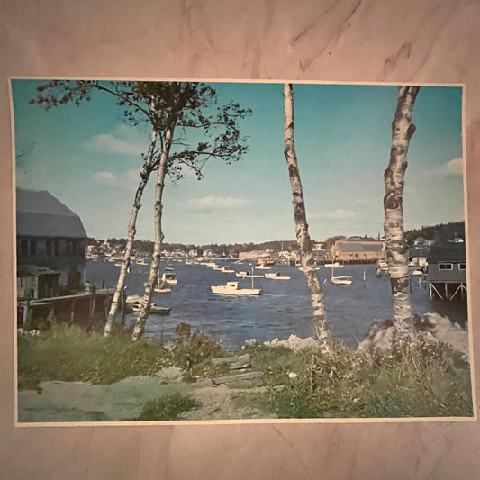 Boothbay Harbor, Maine ME - East Side - Harbor Scene 12x16" Art Print FL1